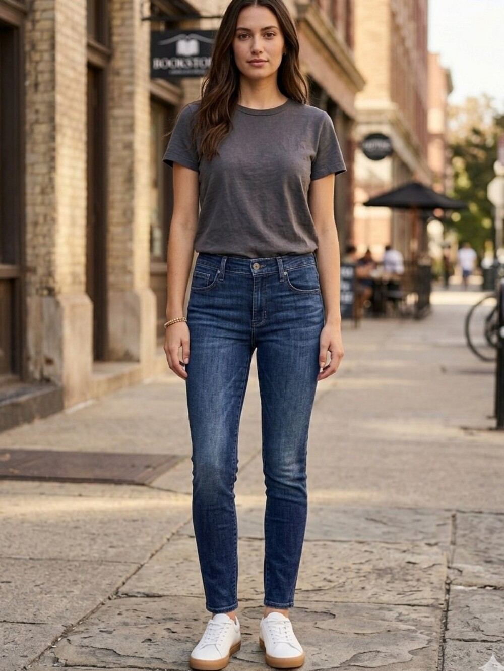 AG Adriano Goldschmied The Farrah High-Rise Skinny Jeans Dark Wash Size 31R
